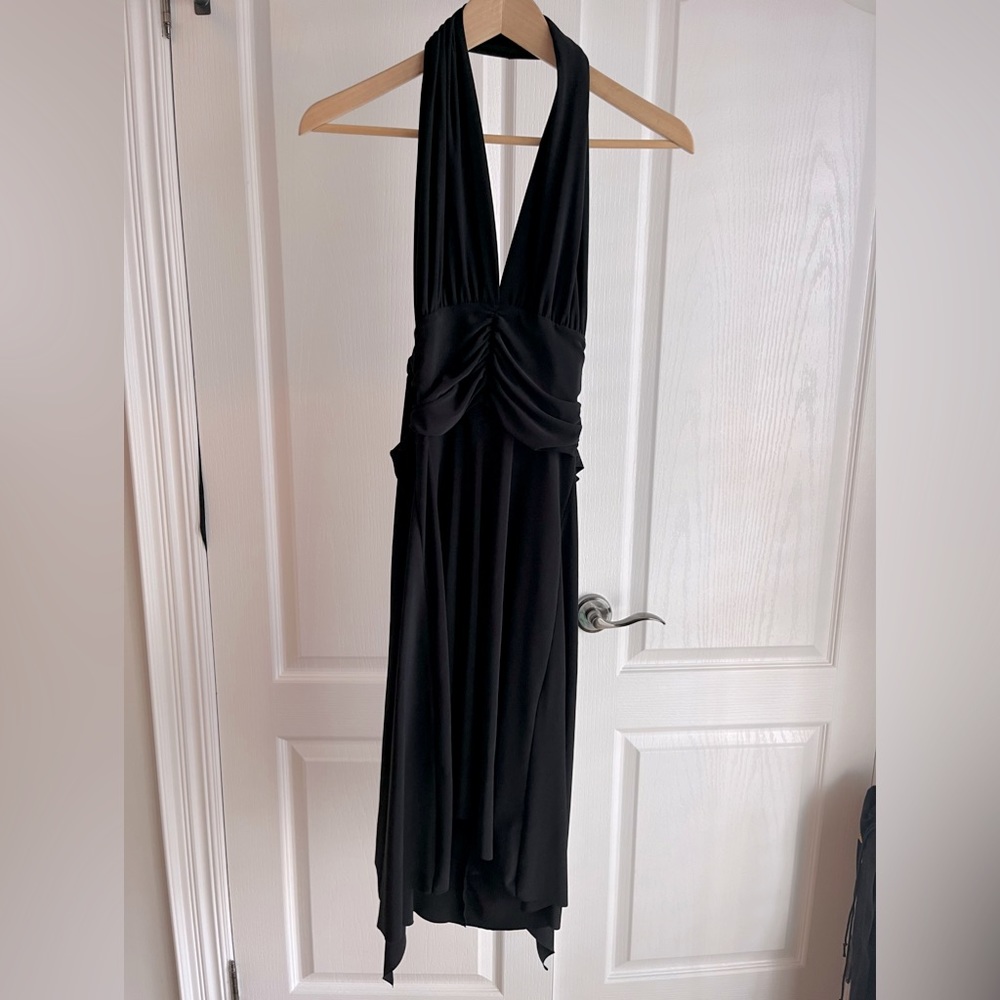 Soprano Black Halter Dress
